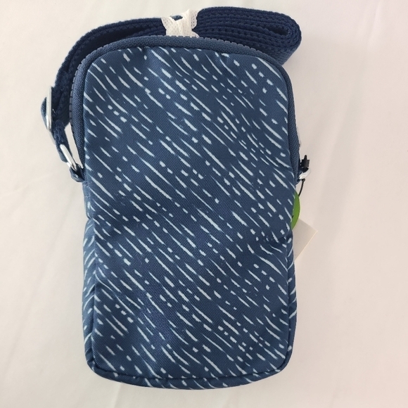 NEW Kipling Divine Stripes Blue Sling Crossbody Bag. Monkey. NWT. MSRP $49 - Picture 3 of 5